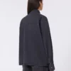 Cotton denim shirt, black