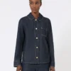 Cotton denim shirt, ultramarine