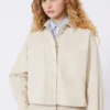 Cotton drill shirt, sand