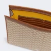Cotton jacquard medium pouch, hazelnut brown