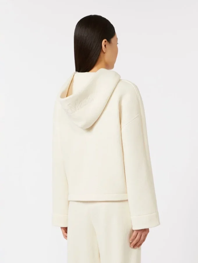 Cotton jersey sweatshirt, ivory Cotton jersey sweatshirt, ivory