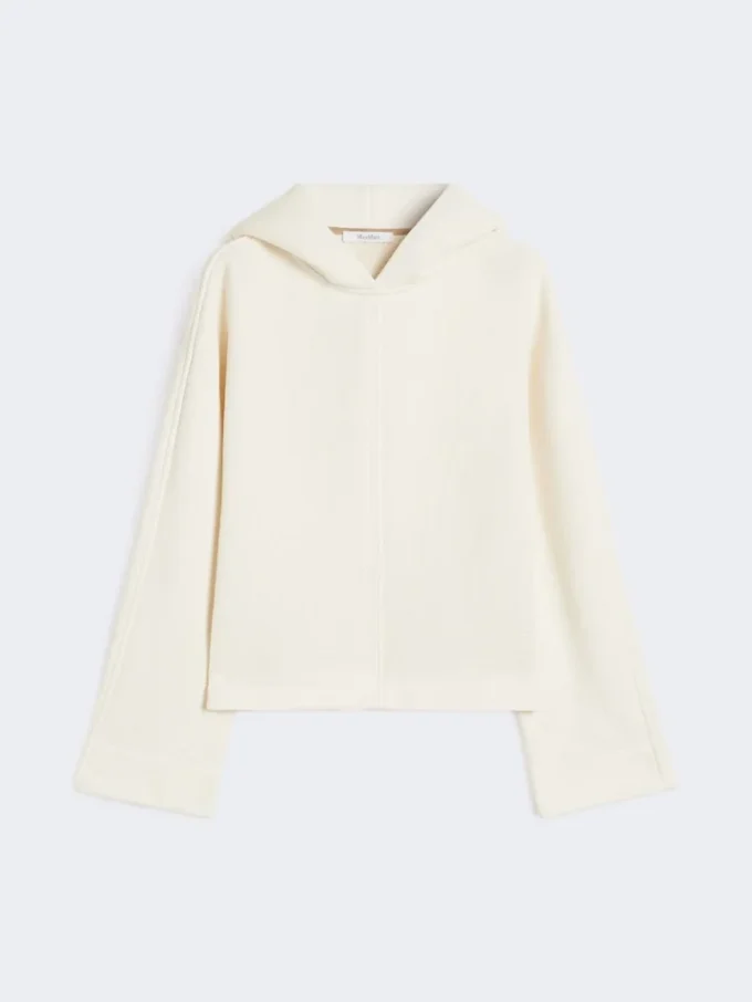 Cotton jersey sweatshirt, ivory Cotton jersey sweatshirt, ivory