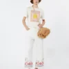 Cotton jersey t-shirt, ecru