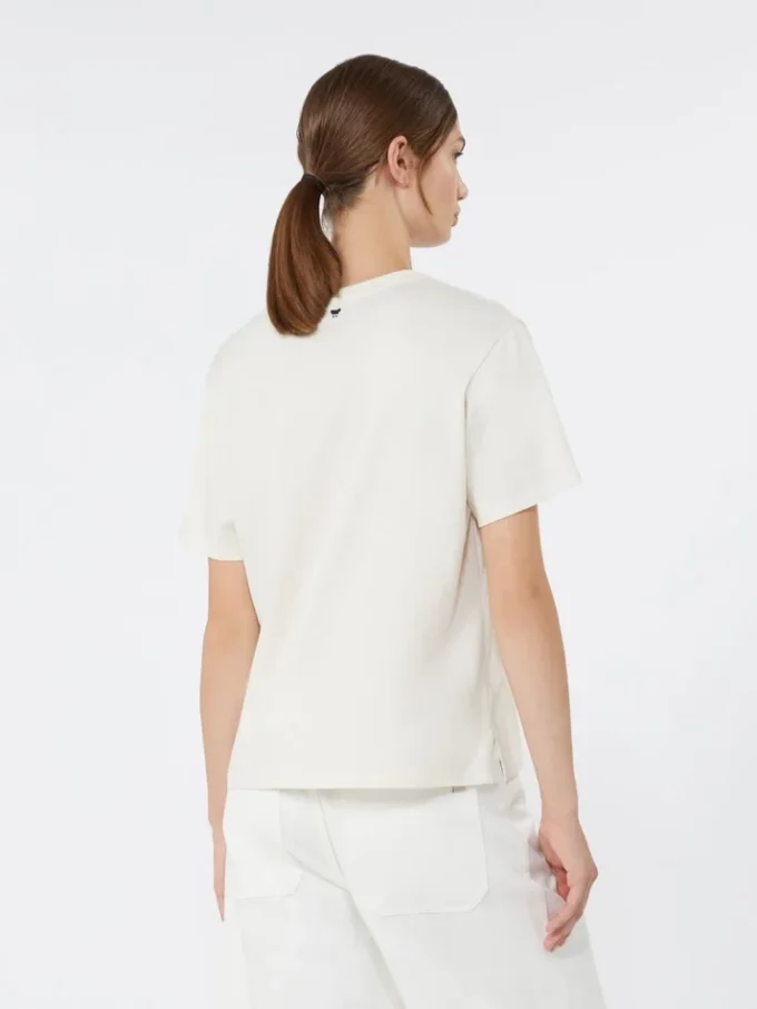 Cotton jersey t-shirt, ecru