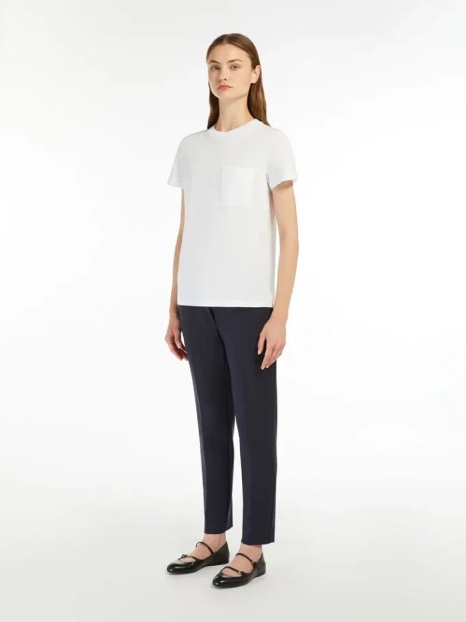 Cotton jersey t-shirt, optical white