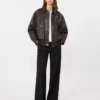 Leather jacket, brown