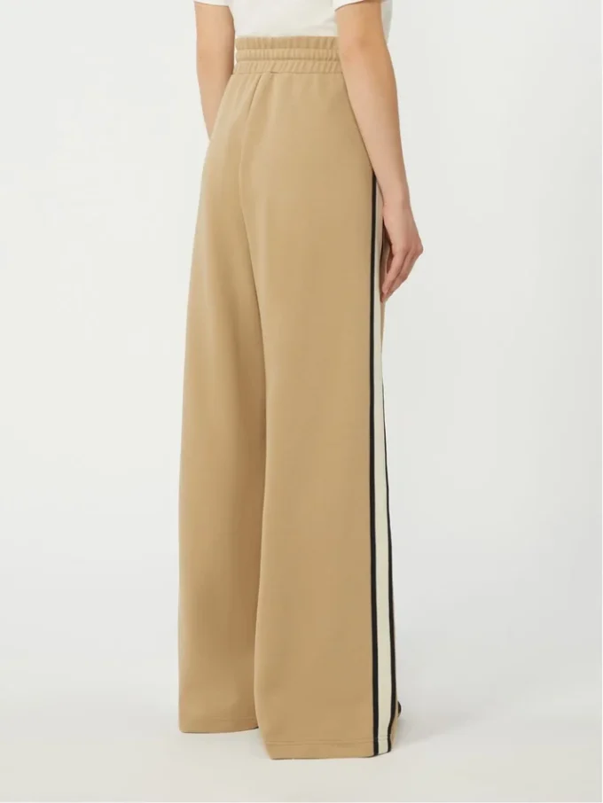 Cotton jersey trousers, hazelnut brown