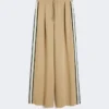 Cotton jersey trousers, hazelnut brown