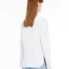 Cotton logo shirt, optical white