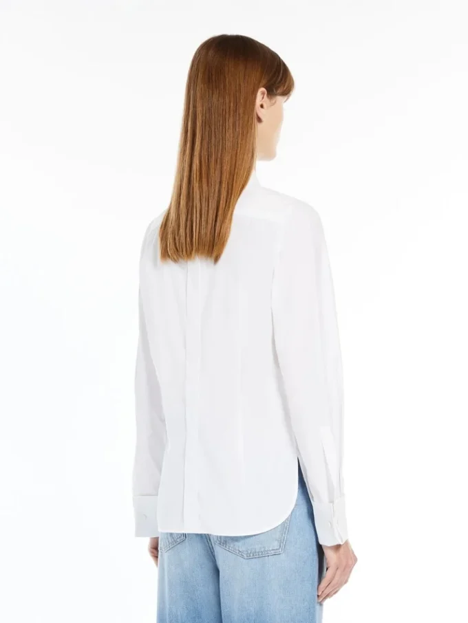 Cotton logo shirt, optical white