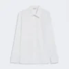 Cotton logo shirt, optical white