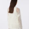 Cotton mesh jumper, optical white