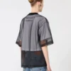 Cotton overlay t-shirt, optical white