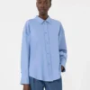 Cotton oxford shirt, light blue