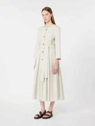 Cotton poplin dress, ice