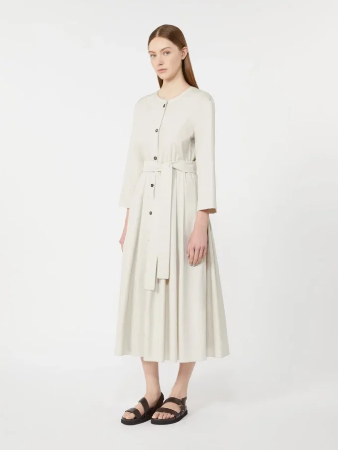 Cotton poplin dress, ice Cotton poplin dress, ice