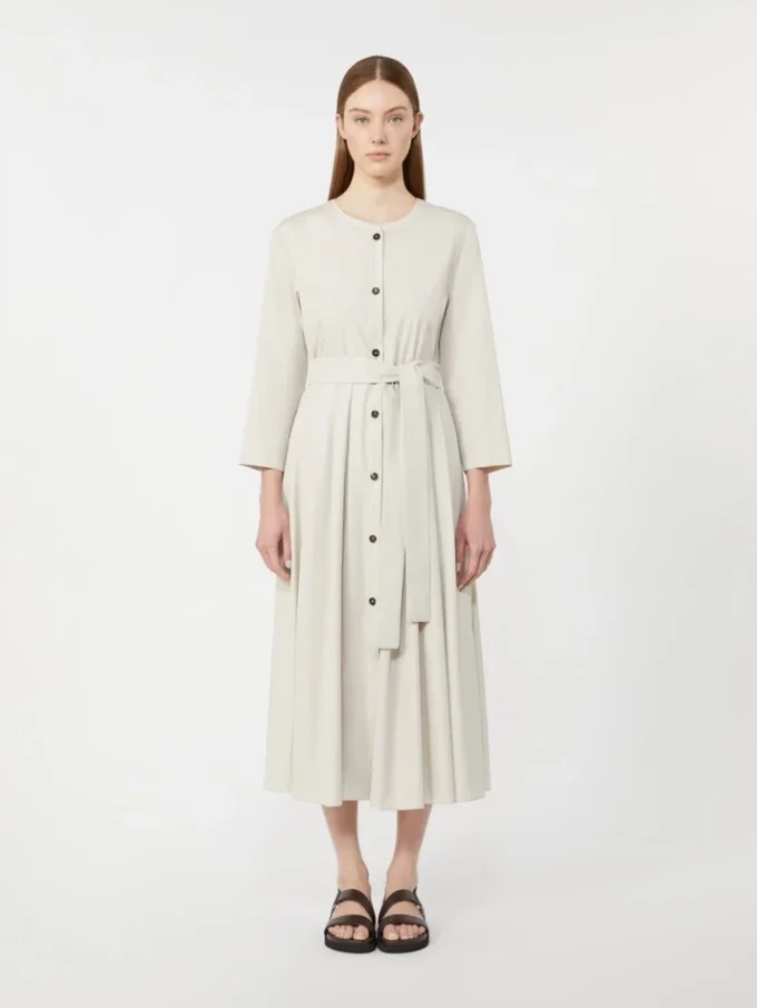Cotton poplin dress, ice Cotton poplin dress, ice