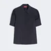 Cotton poplin shirt, black