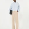 Cotton poplin shirt, light blue