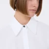 Cotton poplin shirt, optical white