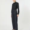 Cotton poplin shirt, ultramarine