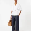 Cotton poplin shirt, white