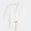 Cotton poplin shirt, white