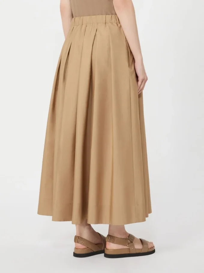Cotton poplin skirt, desert Cotton poplin skirt, desert