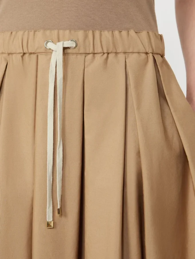 Cotton poplin skirt, desert Cotton poplin skirt, desert