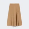 Cotton-poplin skirt, tobacco Cotton-poplin skirt, tobacco