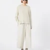 Cotton poplin trousers, ice