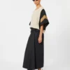 Cotton satin skirt, black Cotton satin skirt, black