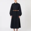 Cotton shirt dress, navy Cotton shirt dress, navy