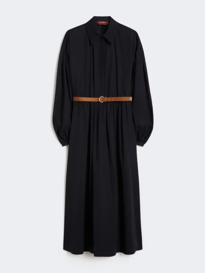 Cotton shirt dress, navy Cotton shirt dress, navy