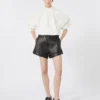 Cotton stretch sweatshirt, ivory
