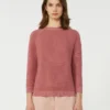 Cotton sweater, antique rose