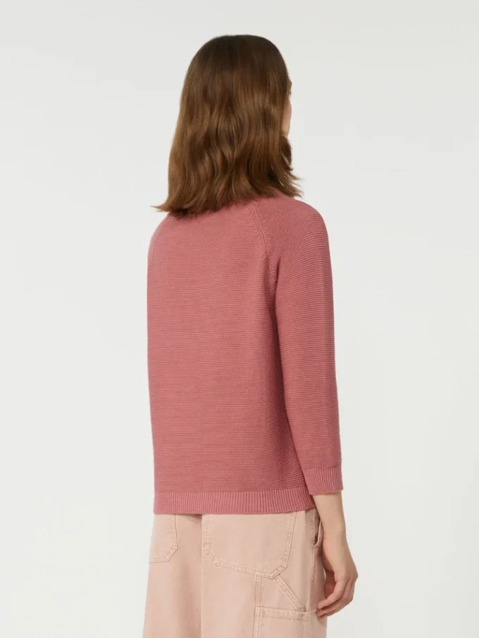 Cotton sweater, antique rose