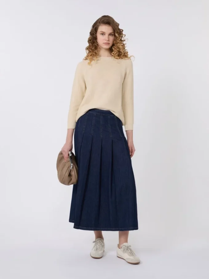 Cotton sweater, ecru