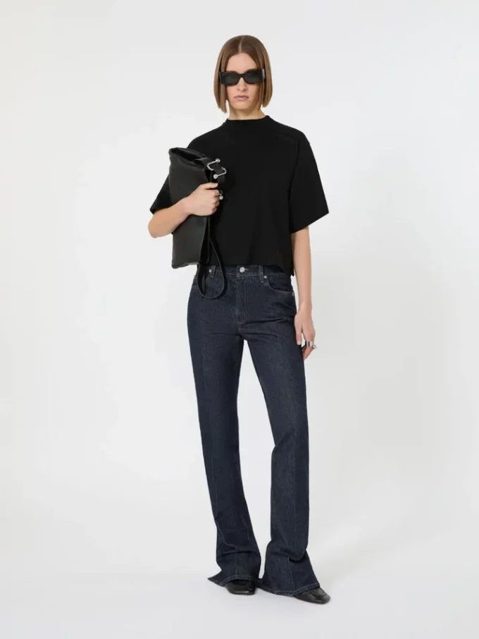 Cotton t-shirt, black