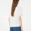 Cotton t-shirt with graphic print, white