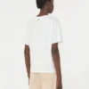 Cotton t-shirt with graphic print, white
