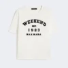 Cotton t-shirt with graphic print, white