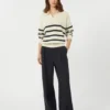Cotton yarn jumper, navy