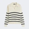 Cotton yarn jumper, navy