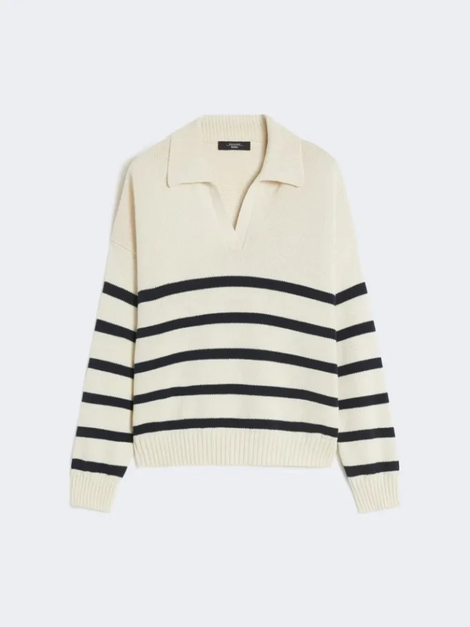 Cotton yarn jumper, navy