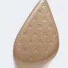 Crystal-adorned satin court shoes, make up nude