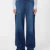 Denim baggy jeans, navy