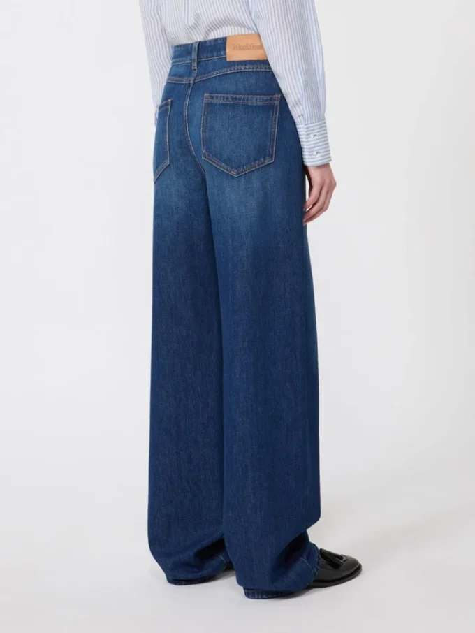 Denim baggy jeans, navy