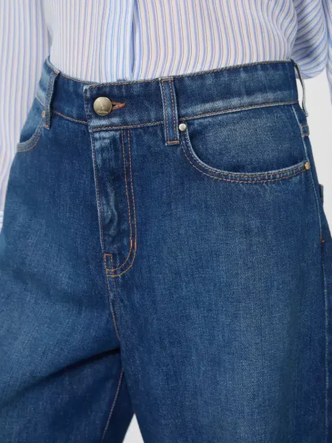 Denim baggy jeans, navy