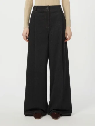 Denim-effect jersey five-pocket trousers, ultramarine